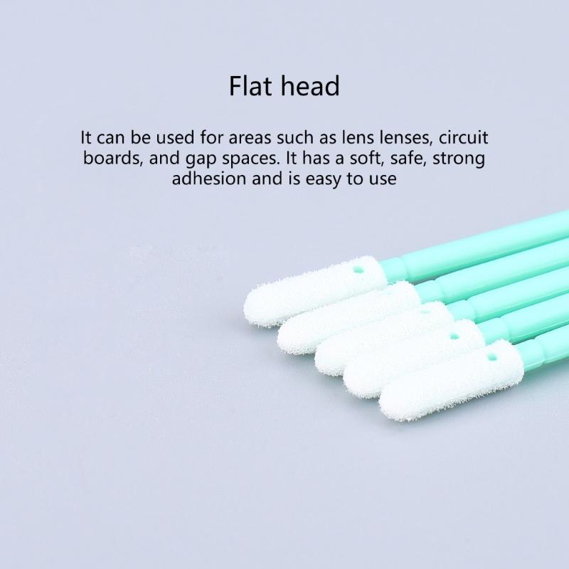 Pack Of 100 Fiber Visual Cleaning Swabs Not Shedding Particle Complimentary Fixed Absorption For / / / Couplings Camera Lens Maintenance Equipment