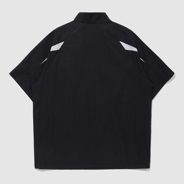 Umbro Hbl Bloke Short Sleeve Stand Neck Anorak Black (Uq223Cwt52) (A Type)
