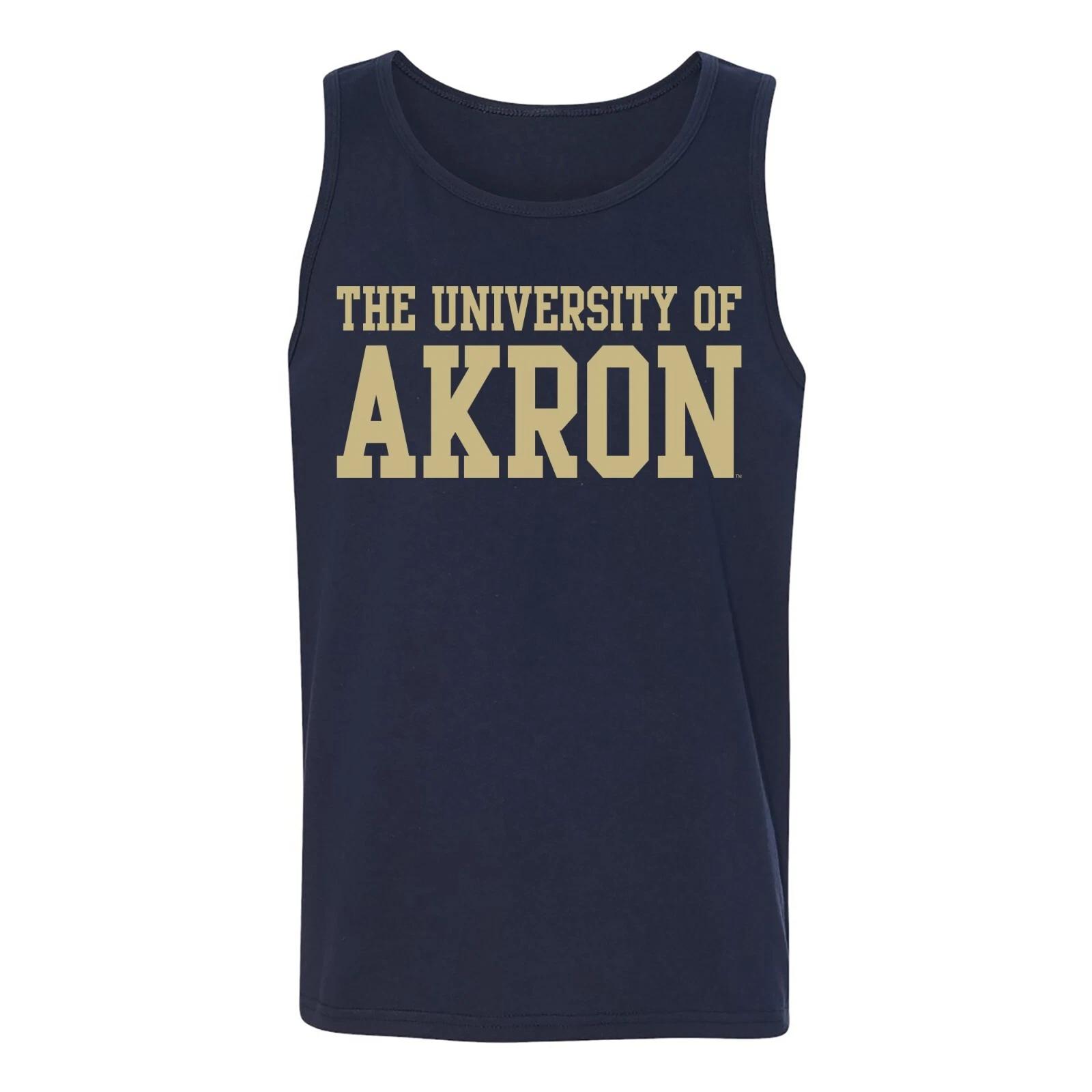 Akron Zips Basic Block Tank Top - Navy 2XL