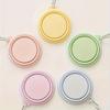 Portable Collapsible Bowl for Colorful Macarons, Suitable for Outdoor Travel with Cats and Dogs, A Hanging Rubber Bowl for Pet Drinking and Feeding