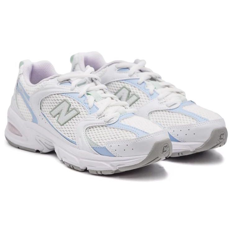 New Balance 530 White Light Chrome Blue Unisex Sneakers Clay-Ash MR530PC