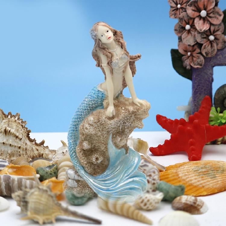 Fishtank Landscaping Figurine Statue Habitat Ornament for Freshwater Saltwater