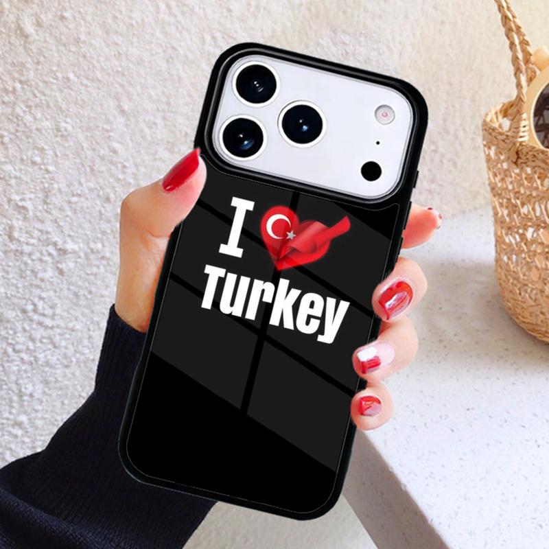 Turkey Turkish Flag Phone Case For iPhone 17 Air 16 15 14 13 12 11 Pro Max Plus
