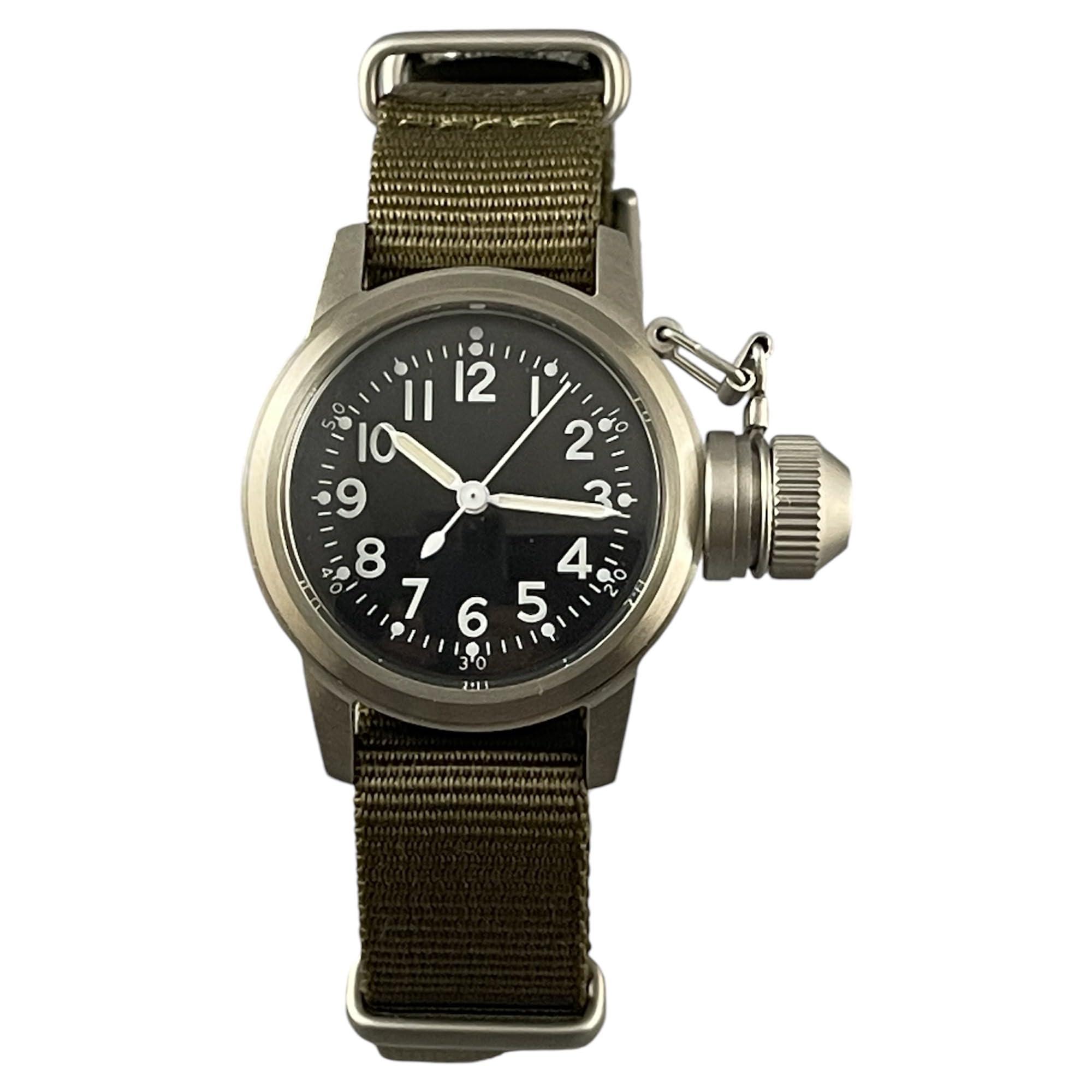 

Bushps watch Nylon green NATO strap [M.R.M.W.] срібний