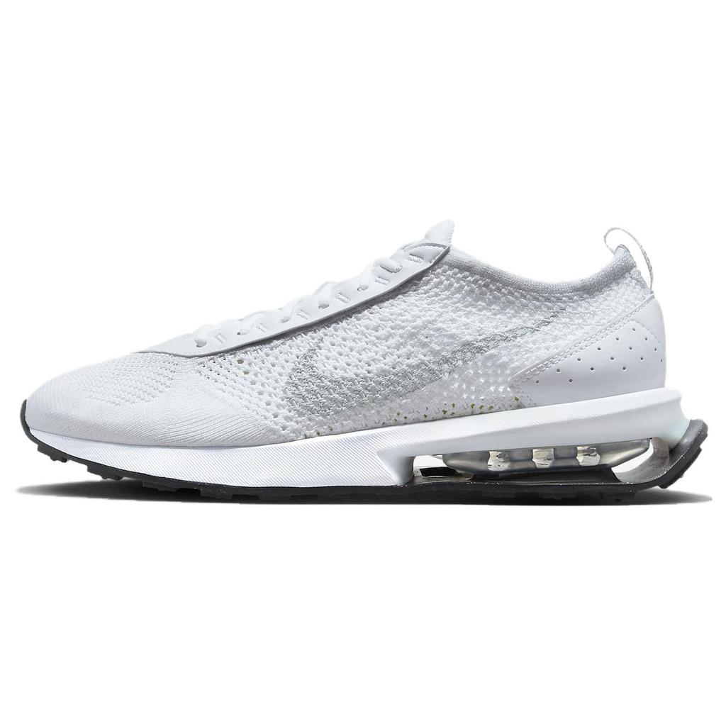 Nike Air Max Flyknit Racer Next Nature Pure Platinum Men Sneakers White Black FJ4002-100