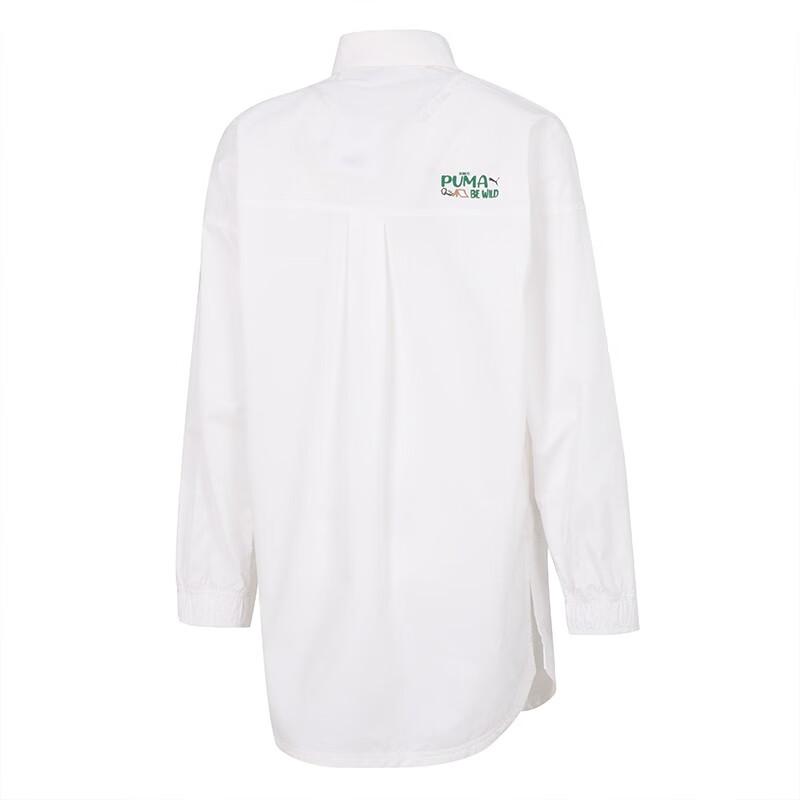 Puma Logo Print Loose Sports Jacket Women jackets White 536881-02