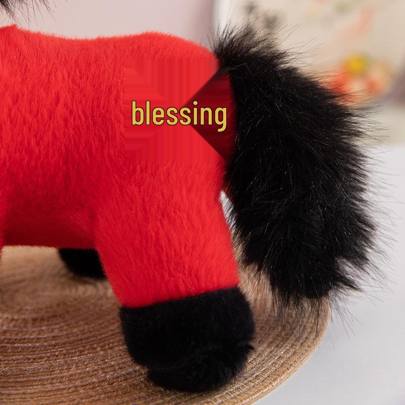 Zodiac Horse God of Wealth Plush Toy - Year of the Horse Home Decor Gift