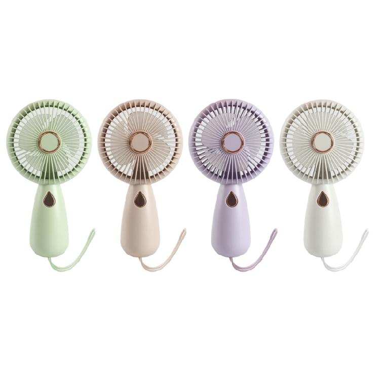 Rechargeable Battery Cooling Fan with Base USB Fan Pocket Fan Handheld Fan