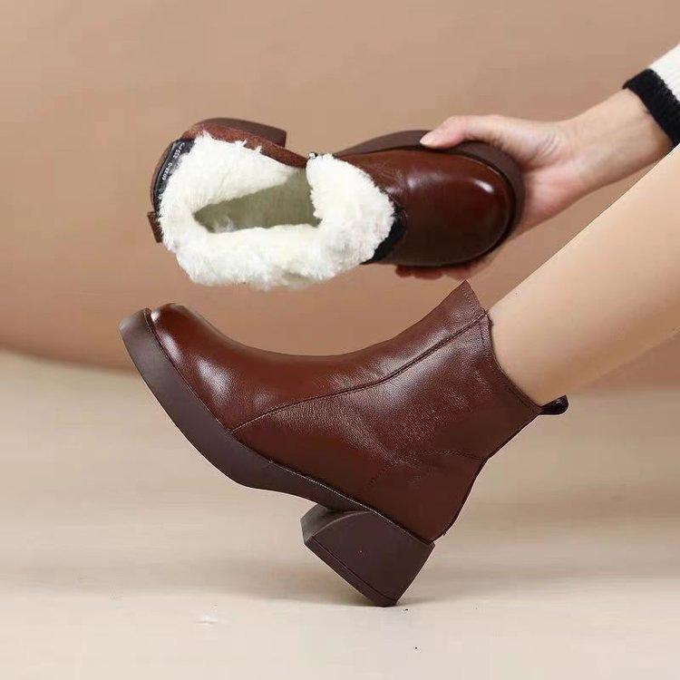 

Popular Martin boots children s 2025 winter new snow boots velvet warm women s boots thickened short boots Northeast cotton shoes 40