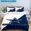 Cowboys Team Logo 3PCS Bedding Set 2D Printing (Includes 1 Duvet Cover + 2 Pillowcases Coreless), Bedroom decor,Fan Gift