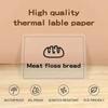 230Pcs DIY Self-Adhesive Label Transparent Thermal Printing Paper Name Tag Sticker  School Supplies