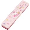 Skater Chopsticks and Spoon Bento Combo Made in Sanrio Hello Kitty Flower Set, Box, Adult, Antibacterial, Set, 18cm, Quiet, Japan, Wreath, CCS3SAAG-A