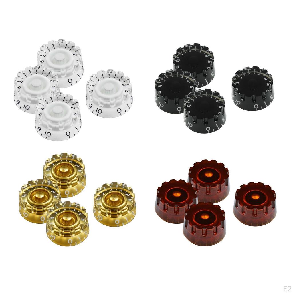 4 PCS Metric Guitar Knob Compatible with LP Electric Musical Instrument Accessories