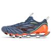 Prophecy 11 Cushioning Durable Low-Top Running Shoes Unisex Sneaker Gray Orange J1GC220081