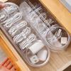Cable Storage Organizer PP Clear with Multiple Compartments Lid Cord Organizer Box for Desktop