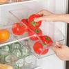 Transparente japanische Eieraufbewahrungsbox - PET Schubladenart Gefrierfach-Organizer