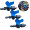 3pcs 16mm Ball Valve Pipe Connectors Nut Lock Connector for Drip Hose Irrigation System Ensures Consistent Flow
