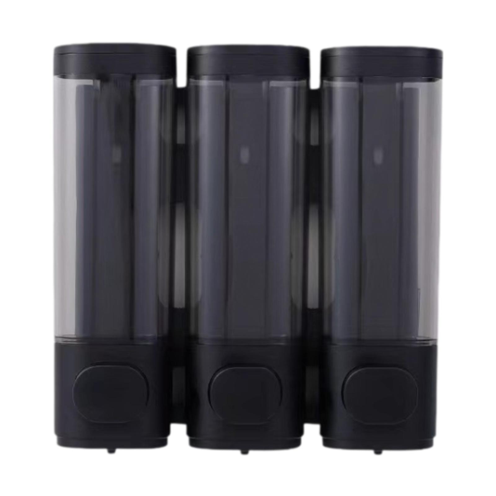 

Wall Mounted Soap Dispenser Container Versatile Space Saving Lotion Dispenser чорний