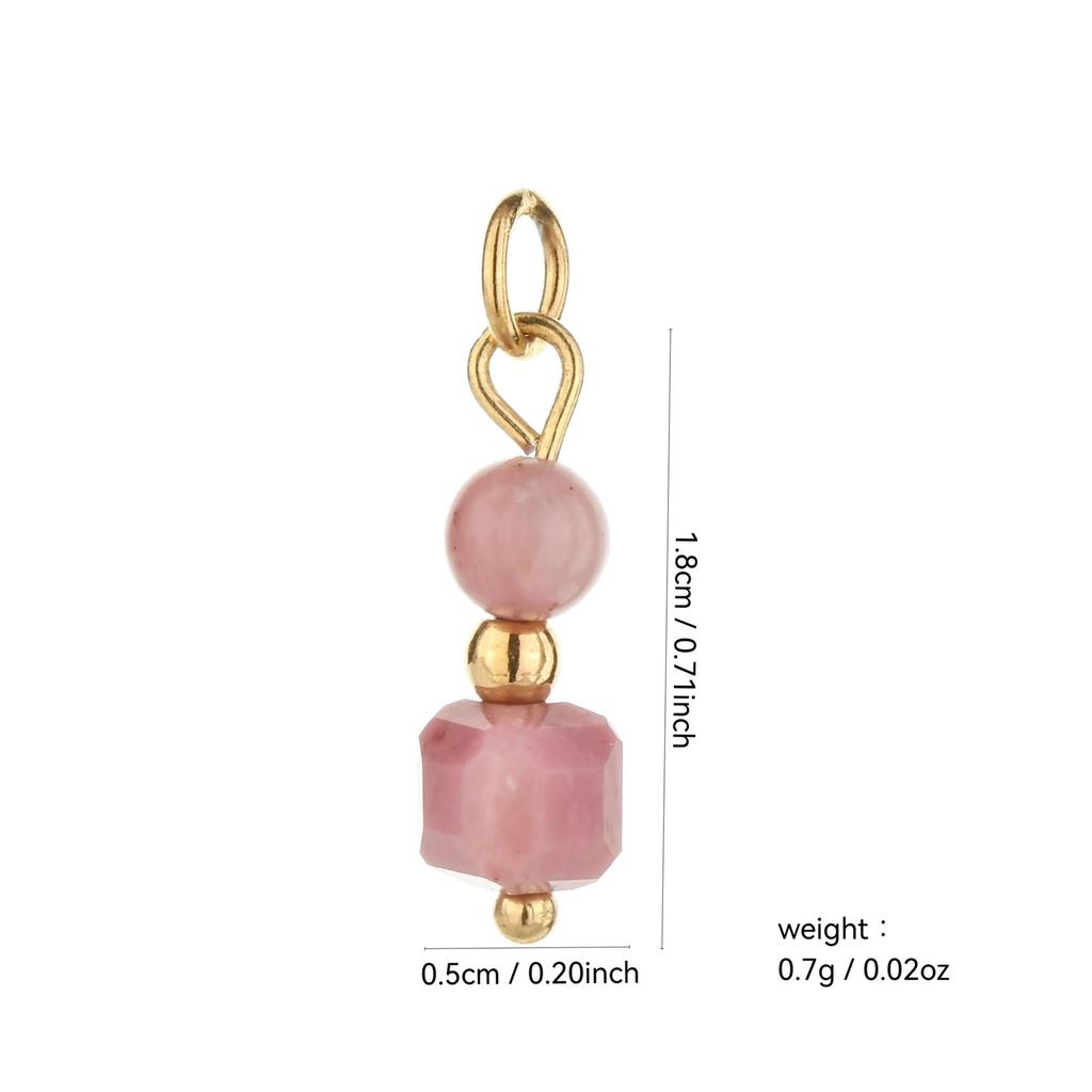 Multi-Stone Ceramic Faux Pearl Cat's Eye Beaded DIY Earrings Pendant