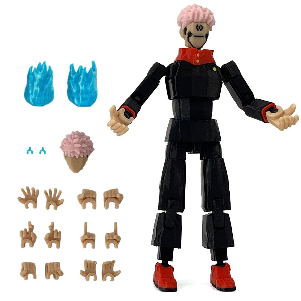 3D Printed Jujutsu Kaisen Ryomen Sukuna Anime Multi-Jointed Shapeshift Toys Action Figures Mannequin Model Ornaments Gifts