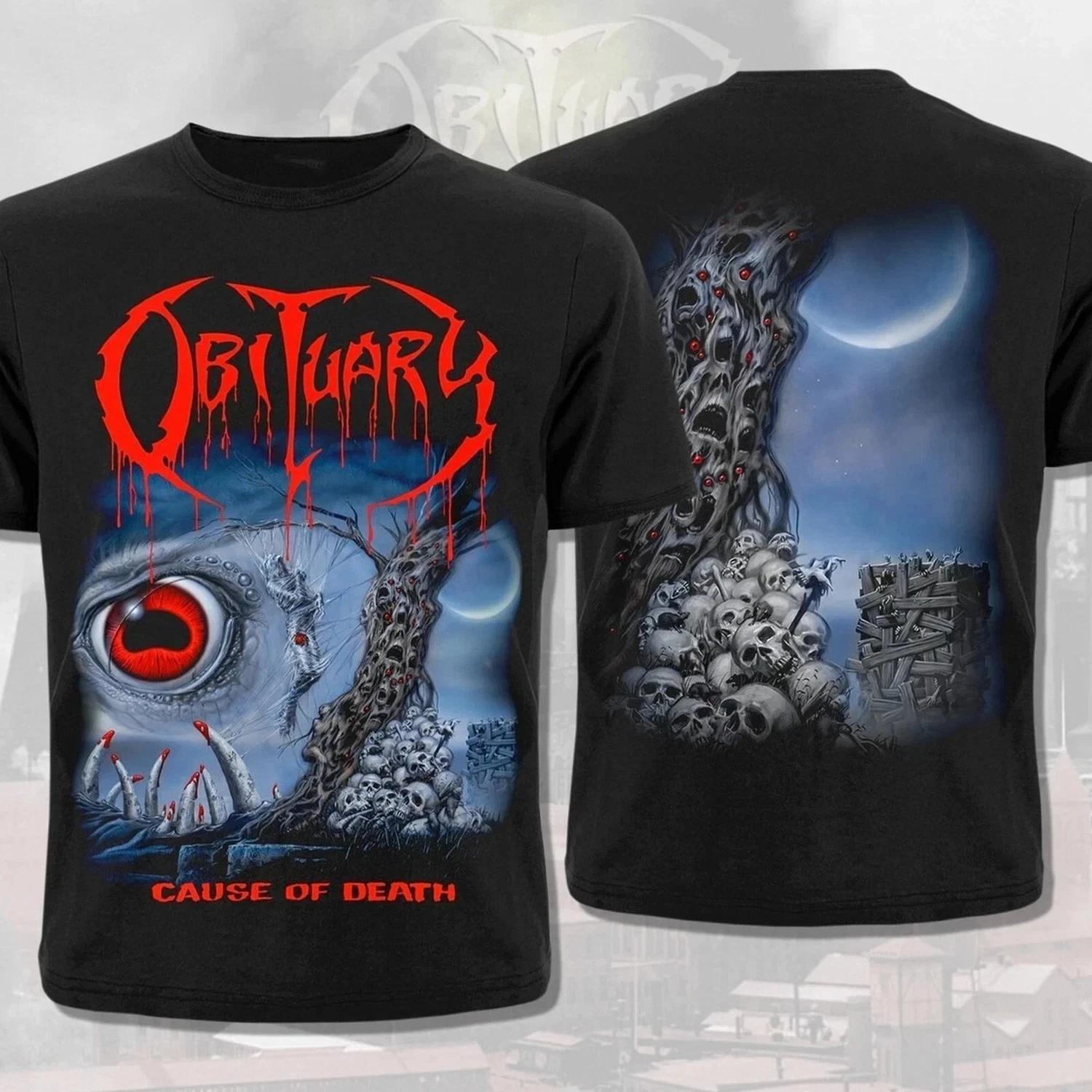 Obituary - Cause of Death 3D T-shirt All size S-5XL Unisex L
