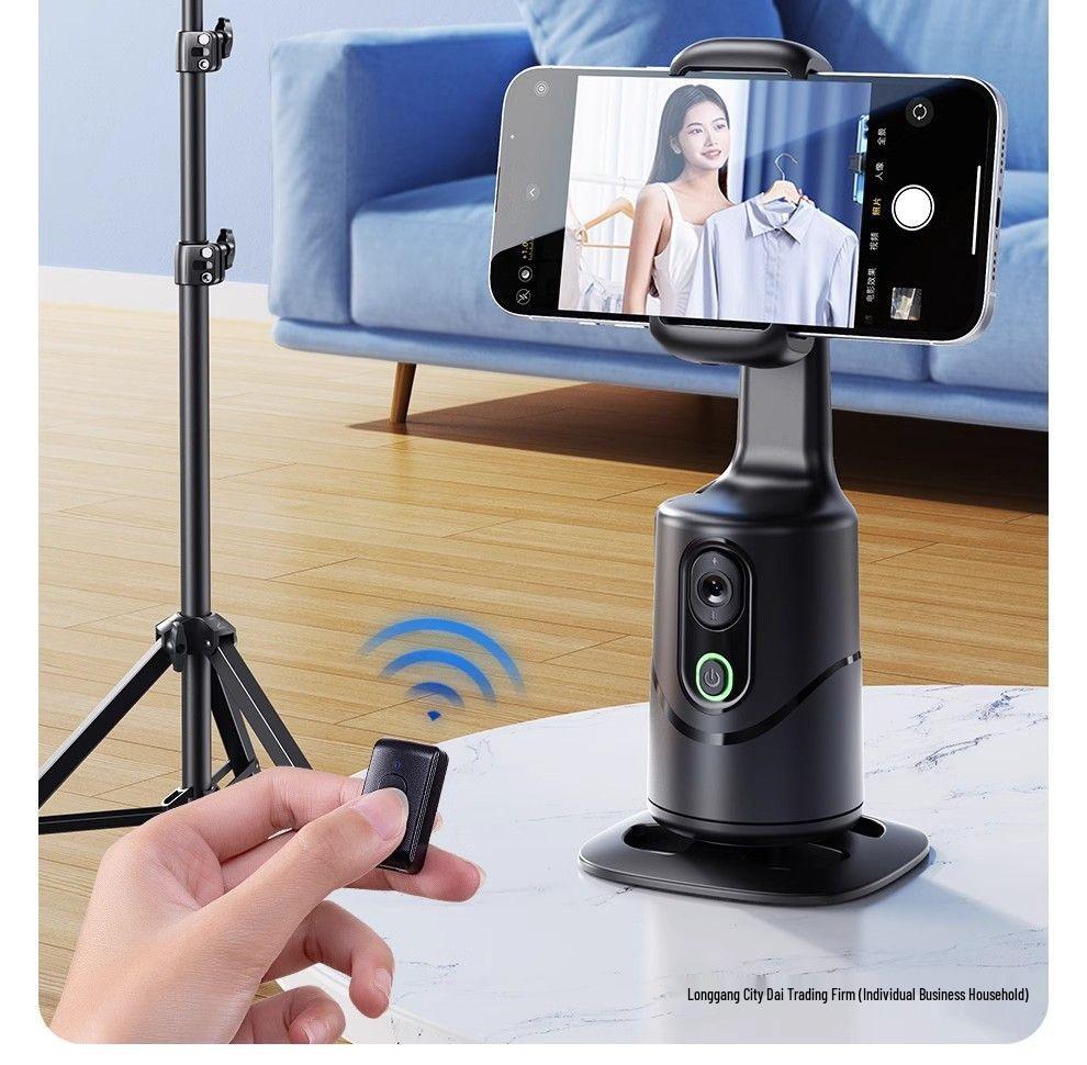360° Rotating Selfie Stick & Face Tracking Gimbal for Live Streaming