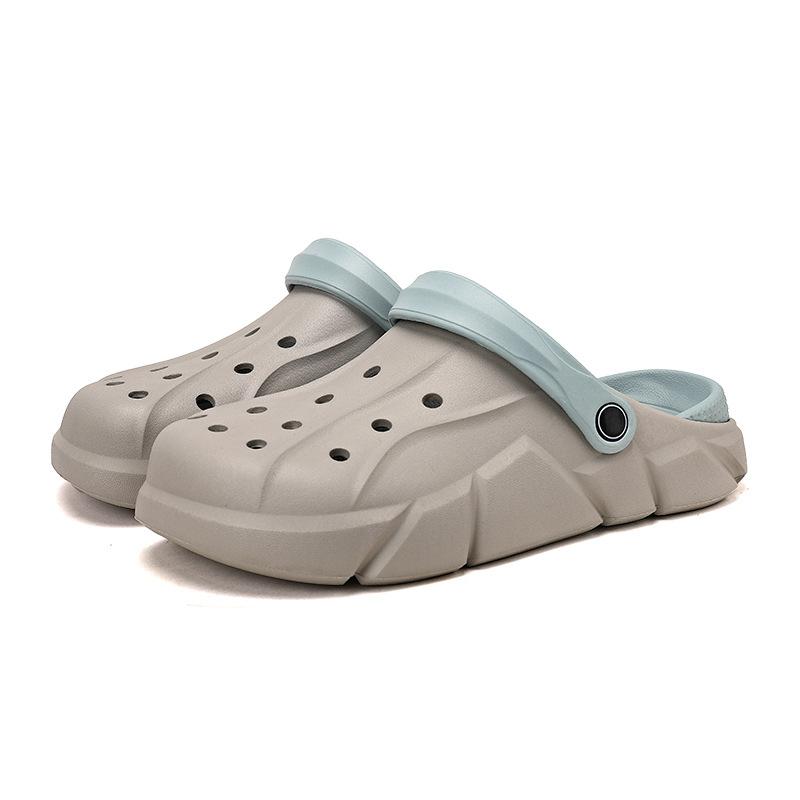 Slippers men's summer baotou hole sandals men's wear non-slip sports beach casual sandals