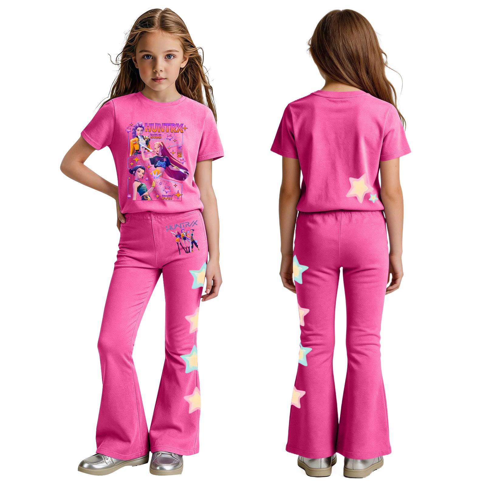 

Комплект одежды для новорожденных девочек и мальчиков, свободная футболка с принтом и штаны 120