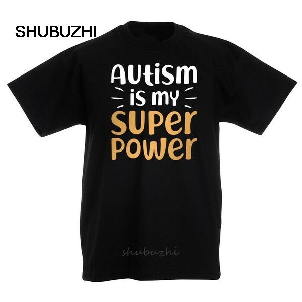 

Kids Autism Is My Superpower TShirt Puzzle Awareness Autistic Hero Gift Top Outfit Tee Shirt 4XL