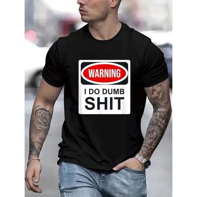 Europese maten Heren T-shirt Comfortabel Ronde Hals Casual Korte Mouwen Zacht Ademend Top Herenkleding T-shirt Zomer Letterprint