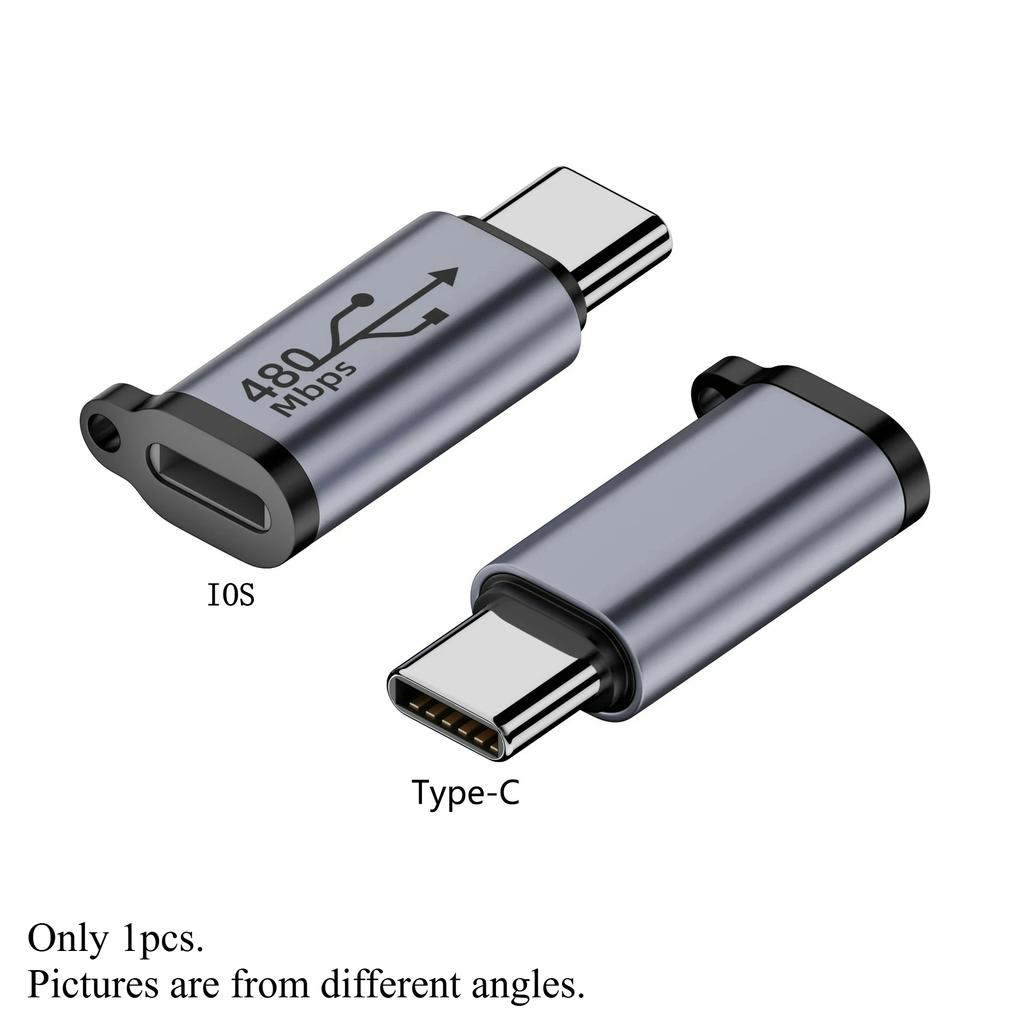 1-8 szt. Mini Adapter Konwerter USB Typu C Męski na iOS Micro Mini USB Żeński, Złącze Szybkiego Ładowania 480 Mbps Synchronizacji Danych Dla Xiaomi Samsung Telefon Komórkowy Smartphone
