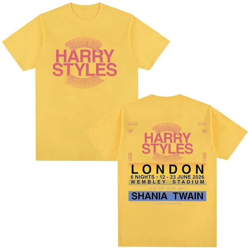 Harry Styles Together 2026 Tour Graphic TShirt Mens Fashion Short Sleeve Tee Unisex High Quality Cotton Fashion TShirt