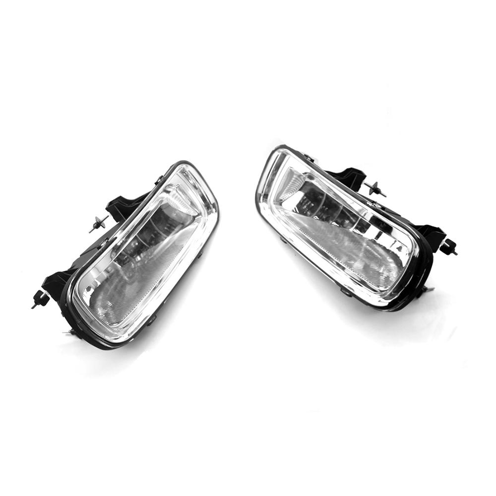 Front Fog Lights Fog Lamp Transparent Plastic Lens Kit Replacement for Ford Raptor F150 04 06