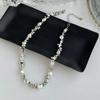 Star Women Necklaces Gold Collarbone Chain Hip Hop Imitation Pearl Chian  Lady Jewelry