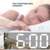 Led Mini Mirror Alarm Clock Electronic Digital Alarm Clock Digital Table Clock Room Desk Decorating Smart Small Tools Home