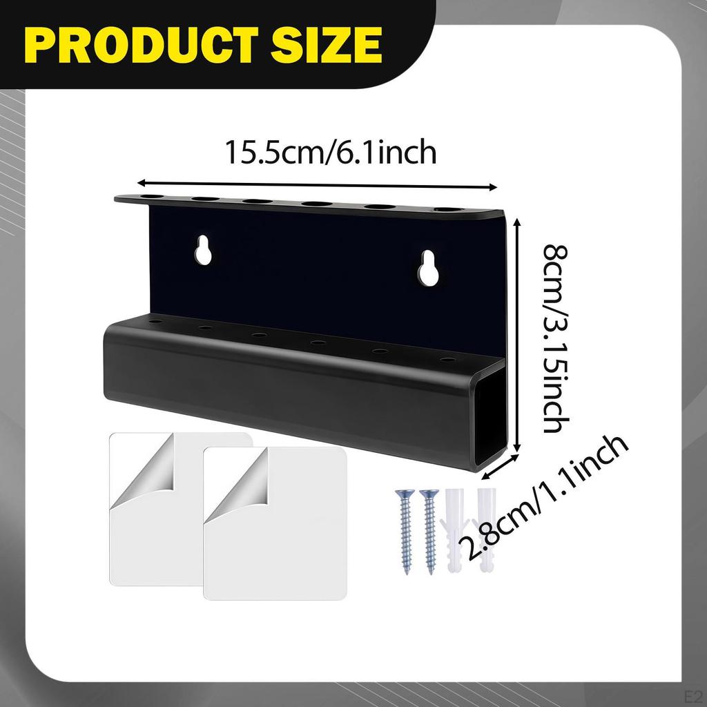 Darts Display Holder 6 Holes Acrylic Sturdy Organizer Training Stylish Practical Wall Rack