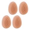 4pcs Wheat Straw Hair Brush Egg Shape Detangling Brush Portable Styling Comb Hair Brush for All Hair