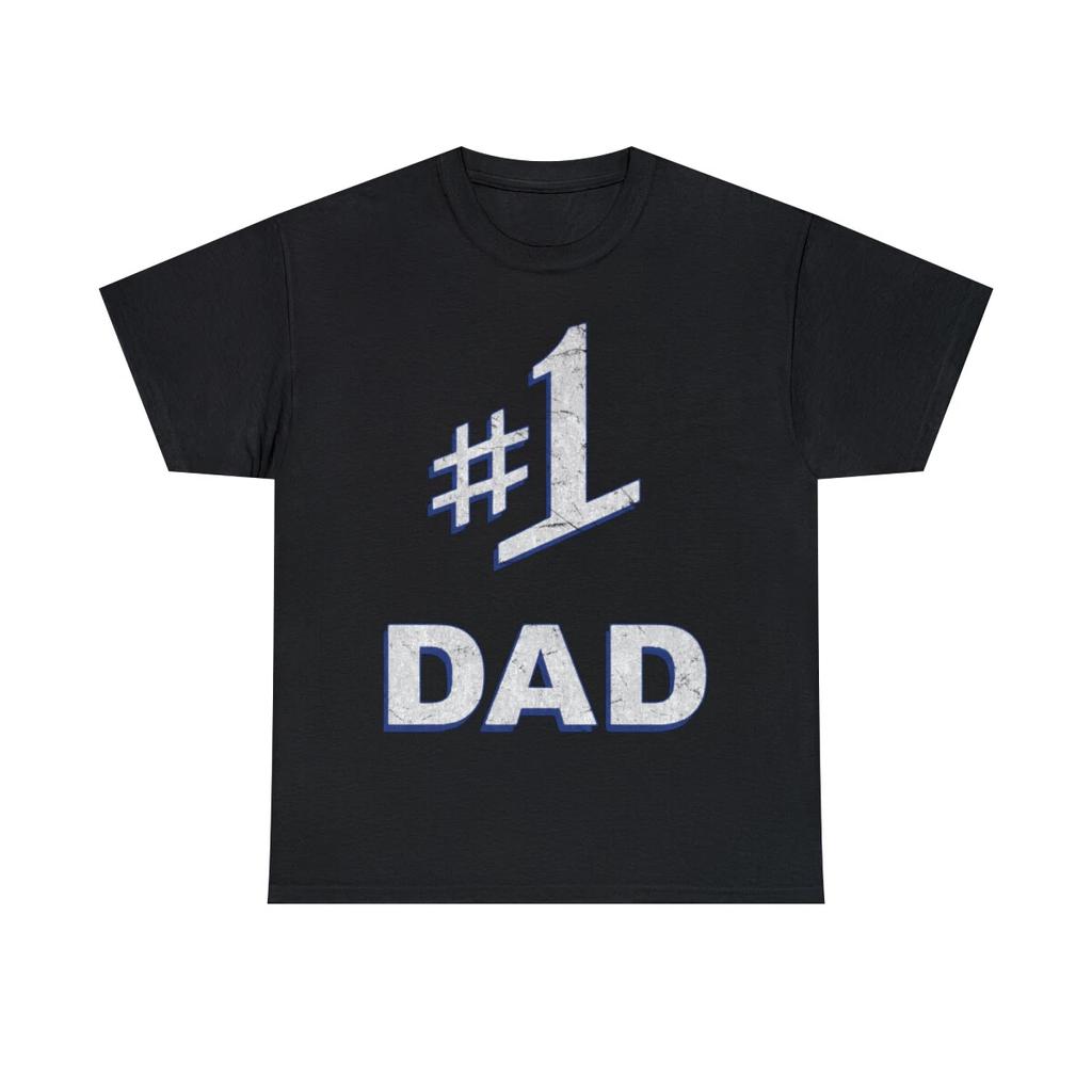 Number One #1 Dad Father's Day Gift Graphic Tee Shirt, S-5XL