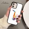Saxophone Watercolor Art Phone Case for iPhone 11 12 13 14 Pro Max Mini X XR XS SE 2020 6S 7 8 Plus Samsung Galaxy S21 S22 Cover