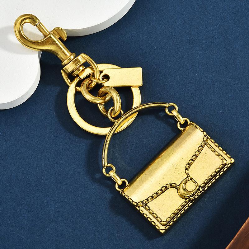 Exquisite Mini Handbag Shape Key Chain Bag Pendant Metal Car Keychain Backpack Decoration Accessories Gifts