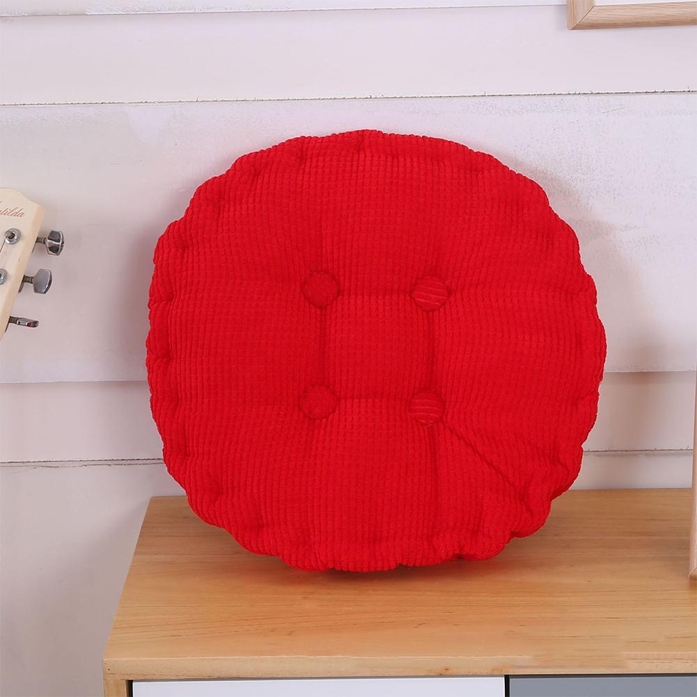 Chair Cushion Tatami Corduroy Round Soft Seat Pad For Car Home Kitchen Garden Dining Room Office