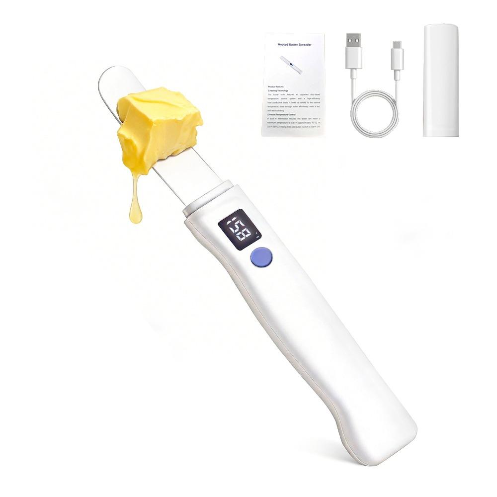 

Washable Heating Butter Spatula Rechargeable Cold Butter Cutter Butter Spreader Cheese белый