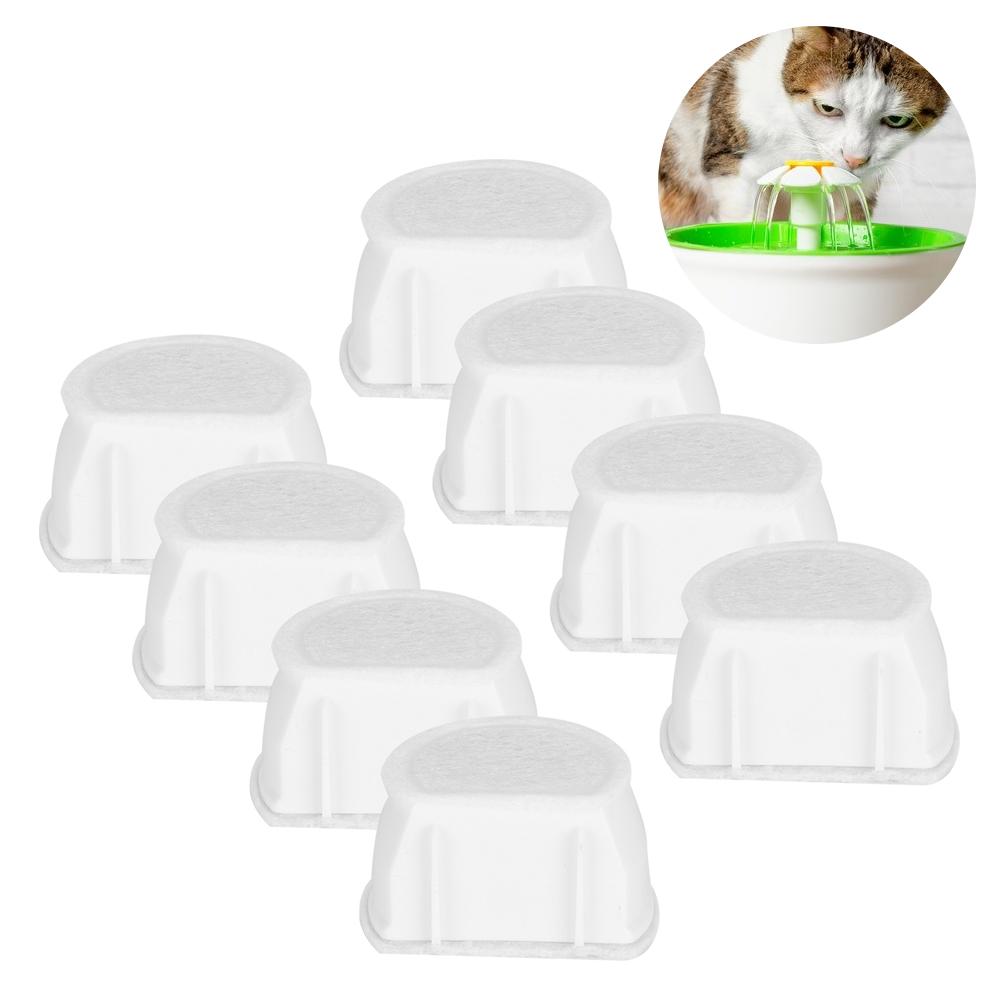 8PCS Pet Water Dispenser Activated Carbon Filter Core Replacement Accessory No Deformation