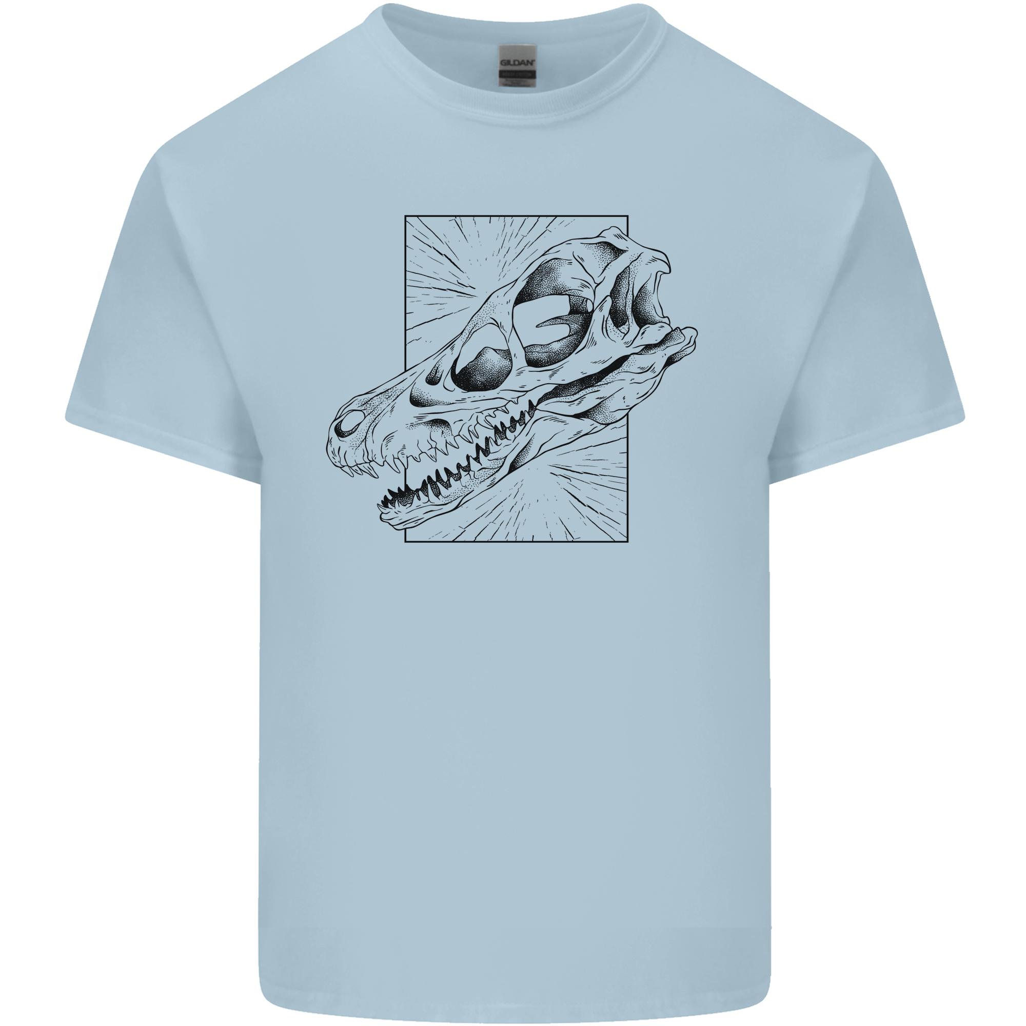 Velociraptor Skull Dinosaurs Palaeontology Unisexs Light Cotton TShirt S