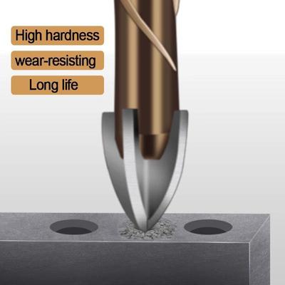 3-12mm Hex Masonry Drill Bits Steel Metal Cross Drill Four-flute Bits For Glass Cement Ceramic Concrete Wood Plastic