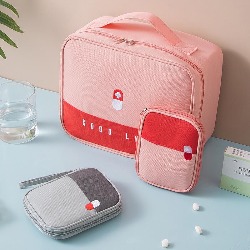 Portable First Aid Kit & Medicine Storage Bag