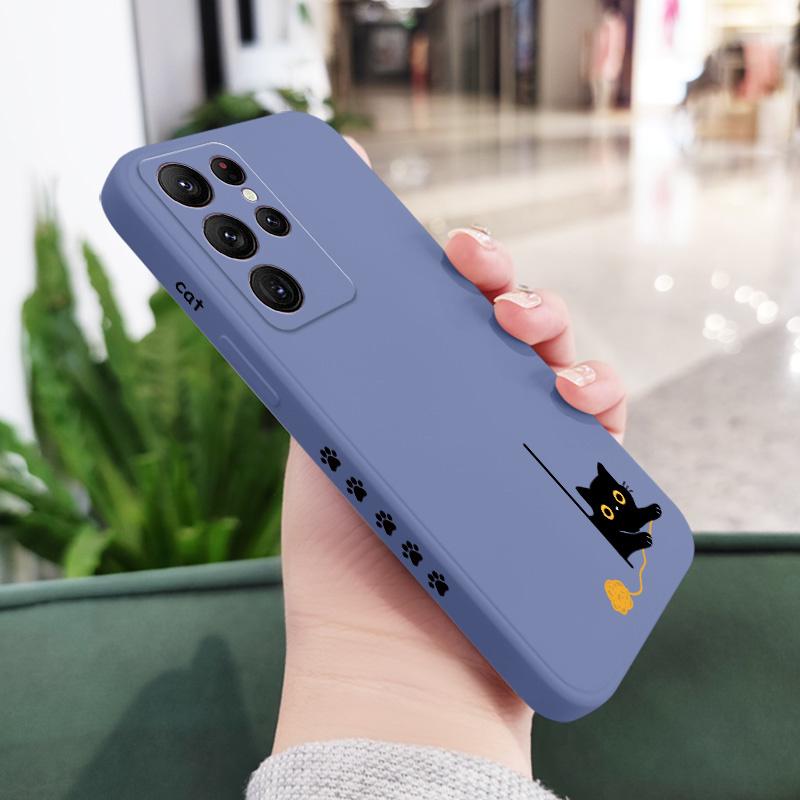 

Panicked Cats Phone Case For Samsung Galaxy S25 FE S23 S22 S21 S20 Ultra Plus FE S10 Note 20 ultra 10 9 Plus Cover Galaxy S21 Ultra