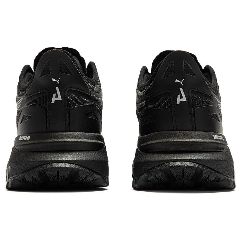 Puma Voyage Nitro 2 Schwarz Metallic Silber Herren Sneaker 376919-01