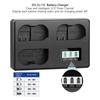 EN-EL15C EN-EL15a EN-EL15b 3 Slot Battery Charger For Nikon Z6 III Z6 II Z6 Z7 II Z7 D850 D810A D810 D800E D800 D750 D610 D600