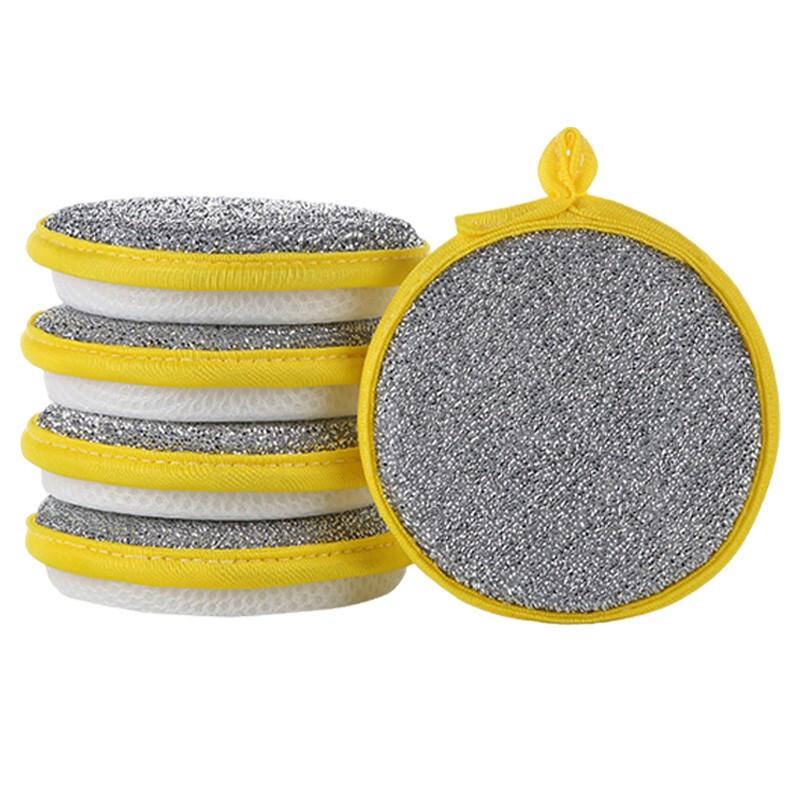 LuoGang Double-Sided Silver Thread Dish Sponge Scourer